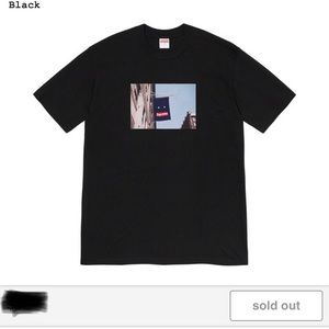 Supreme Banner Tee Black FW19